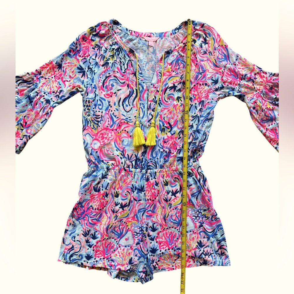 Lilly Pulitzer Del Lago Romper So Sofishisticated Medium - Picture 10 of 14